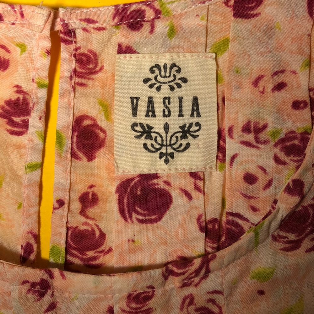🟠 VASIA 🟠 (Anthro) floral sleeveless top - Picture 7 of 9